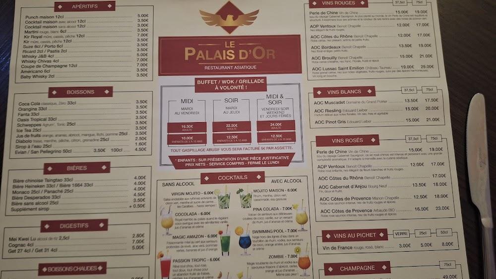 Le Palais D'or asiatique - Menu Image 4